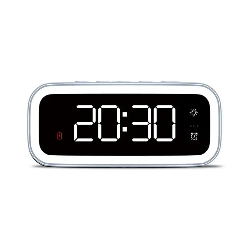 Multi-function Night Light Alarm Clock With Usb Charger Led Clocks For Bedroom Bedside Desk Living