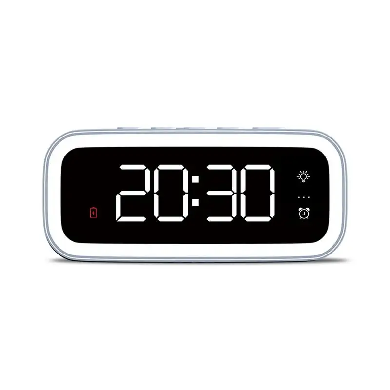 Multi-function Night Light Alarm Clock With Usb Charger Led 