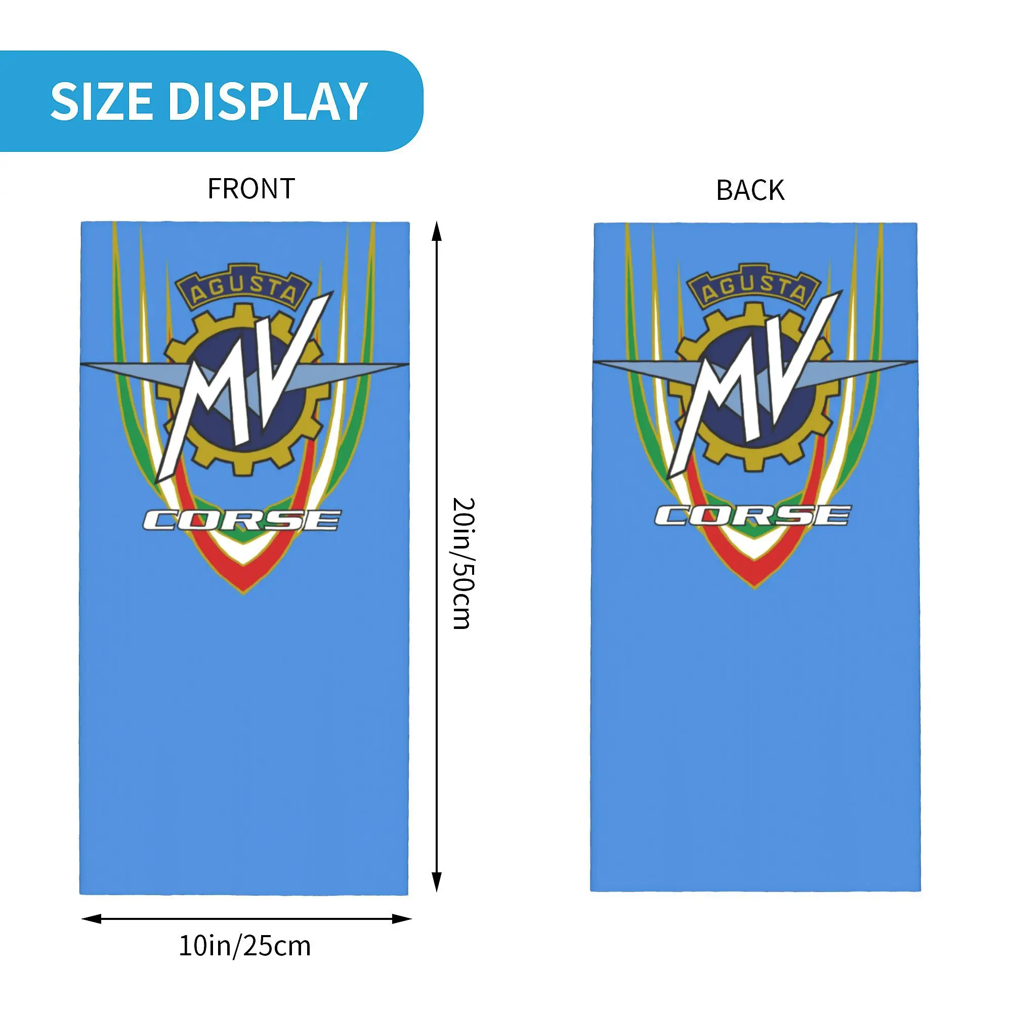 Пользовательские мотогонки итальянская бандана MV AGUSTA зимняя теплая повязка на