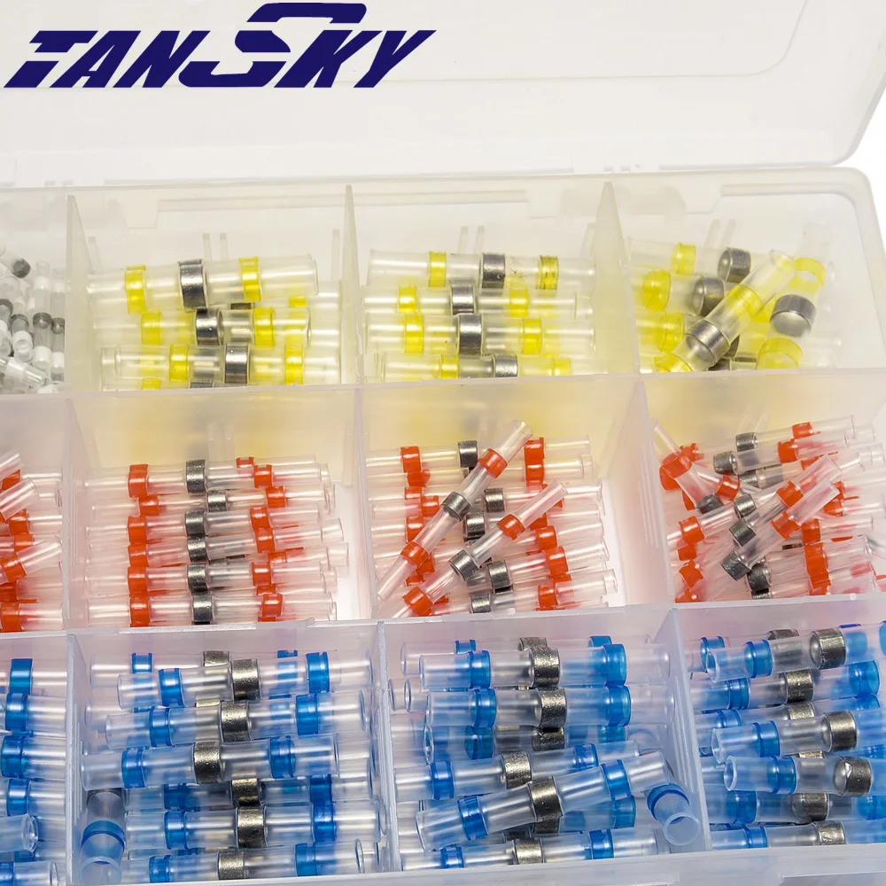 EPMAN 300Pcs Solder Seal Sleeve Heat Shrink Butt Waterproof 26-10 AWG Wire Splice Connector EP307GP300 | Автомобили и мотоциклы
