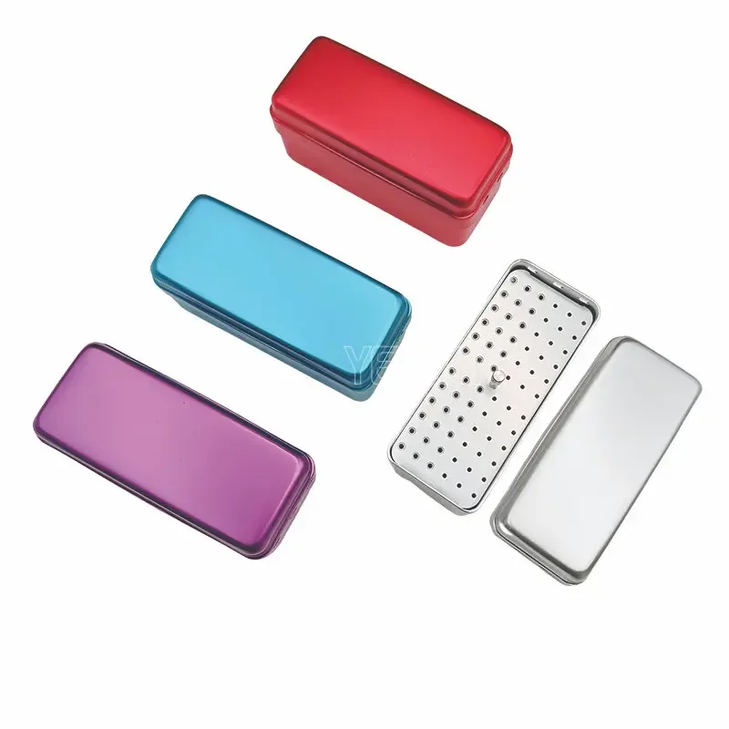 Фотобокс 72 отверстия автоклав стерилизатор чехол для Burs Endo алюминиевая коробка