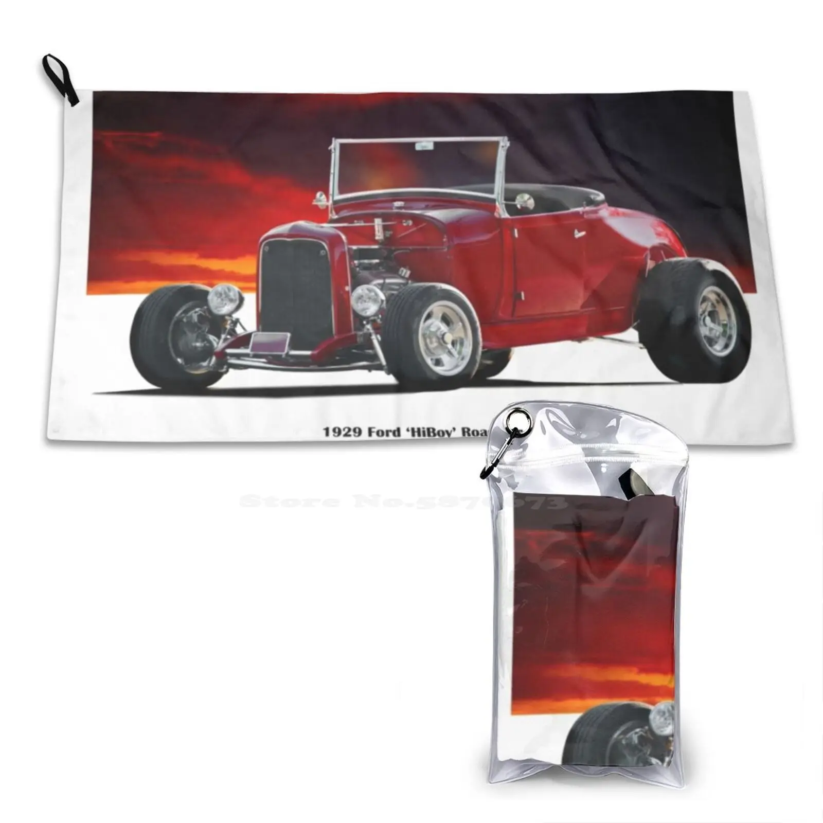 1929 Hiboy Roadster Спортивные полотенца Открытый Пеший туризм Велоспорт Плавание Модель