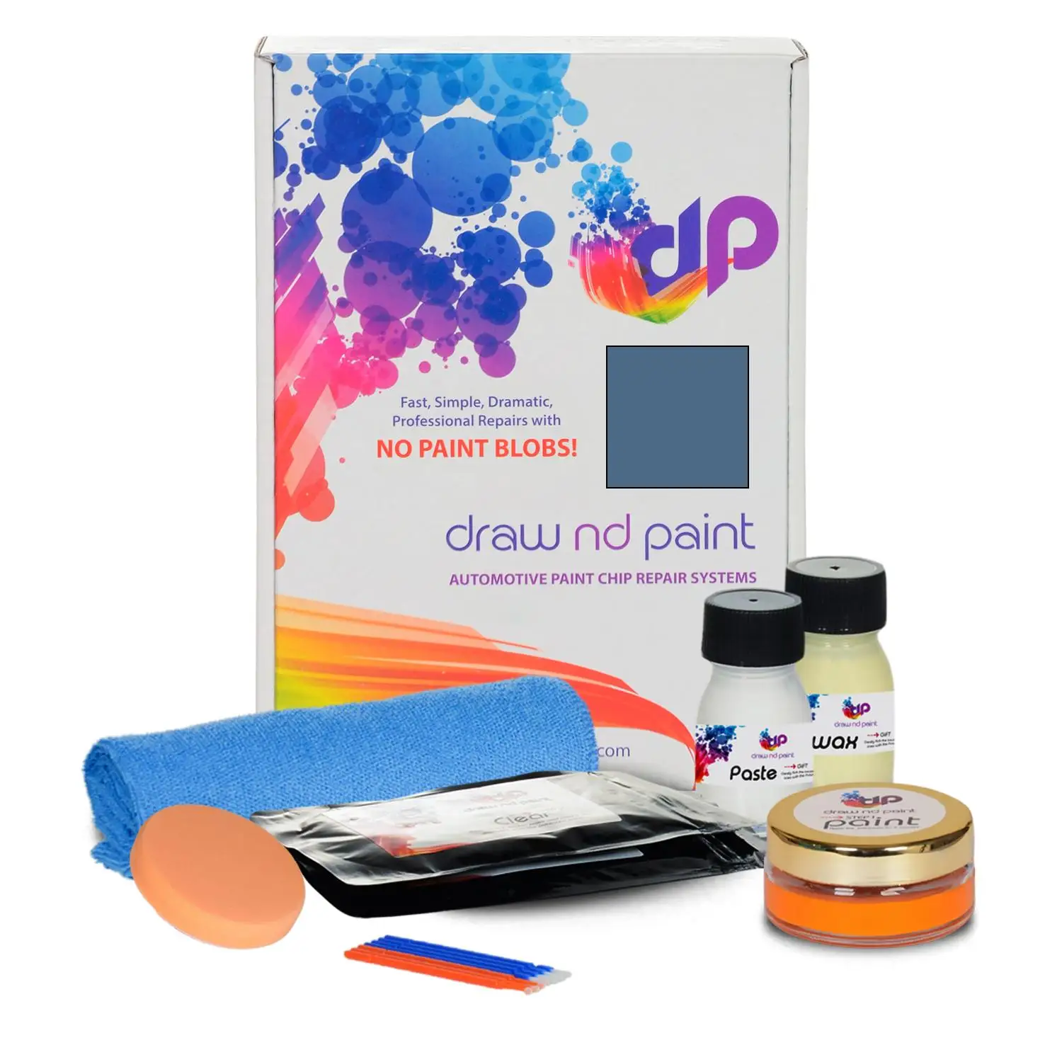 

DrawndPaint compatible with Volkswagen Automotive Touch Up Paint - AZOREN BLUE MET - LA5V - Essential Care