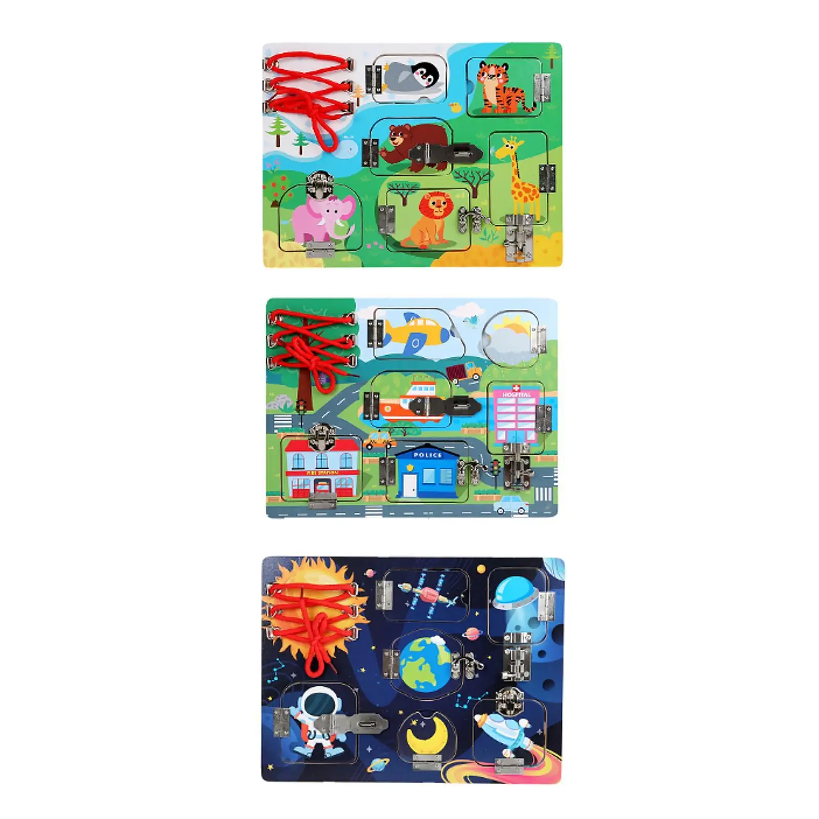 Деревянные защелки Busy Board дорожная игрушка интерактивная деревянная сенсорная