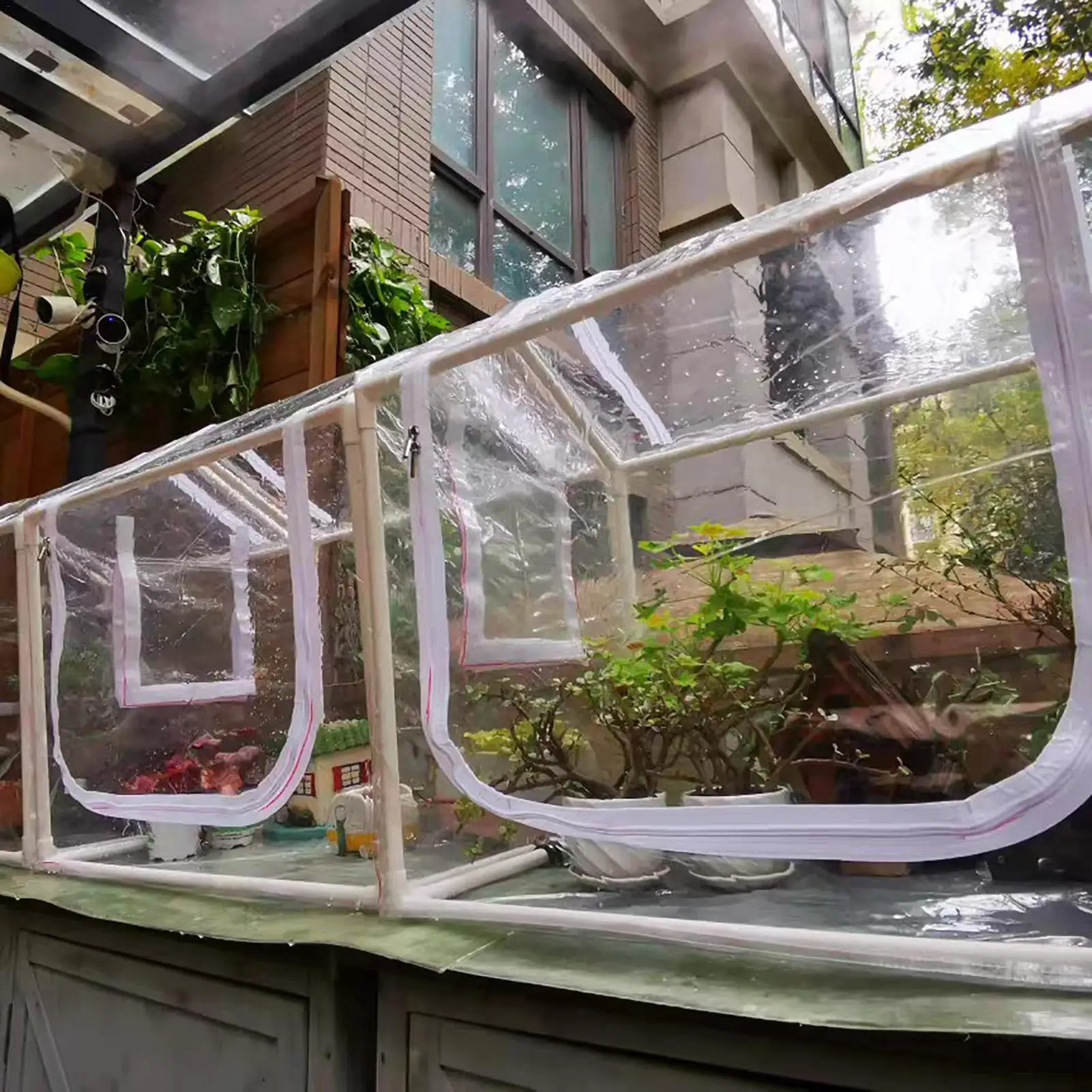 

Садовая Теплица-Мини Цветочная изоляция, антифриз, домашний дождевик с размером 23,6*15,7*19,6 дюймов | Балкон Gard