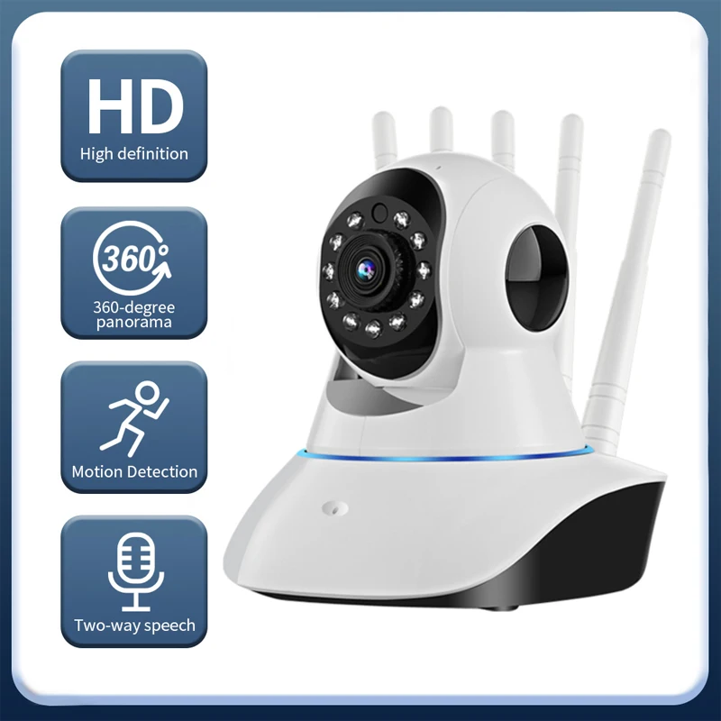 

1MP 720P Wireless IP Camera CCTV 2.4G WIFI Camera PTZ Security Surveillance Camera Protector Baby Monitor Smart Auto Tracking