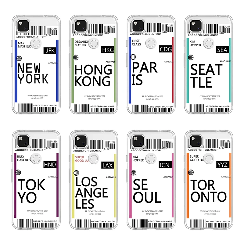

Hot Air ticket travel New York Los Angeles Coque for Google Pixel 5 5a 4 4a 5G 3 3a 2 XL 6 Pro Case for Pixel 4XL 5 XL 3XL Cover