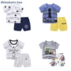Newborn Baby Boys Girls Cartoon 100% Cotton Kids T-shirts Sets Summer Infant Short Sleeve Children Tracksuit Sports Clothes Sets 1