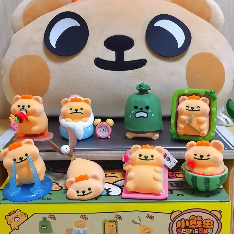 Медведь Червь Серия EasyLife Слепая Коробка Аниме Фигурка Угадай Сумка Милая Кукла