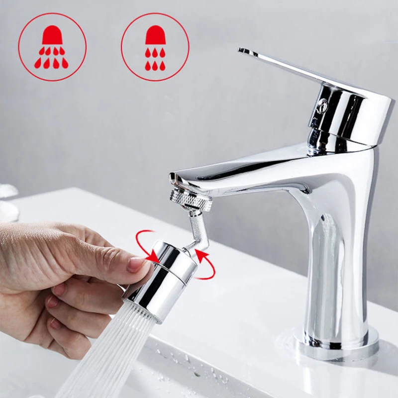Bathroom Washbasin Universal Faucet Extenders 360 Degree Rotatable Washing Extension Artifact Head Bath Accessories