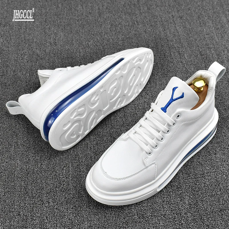 

New low help versatile breathle McQueen trend cushion small white shoes board shoes casual shoes Korean men's shoes A39
