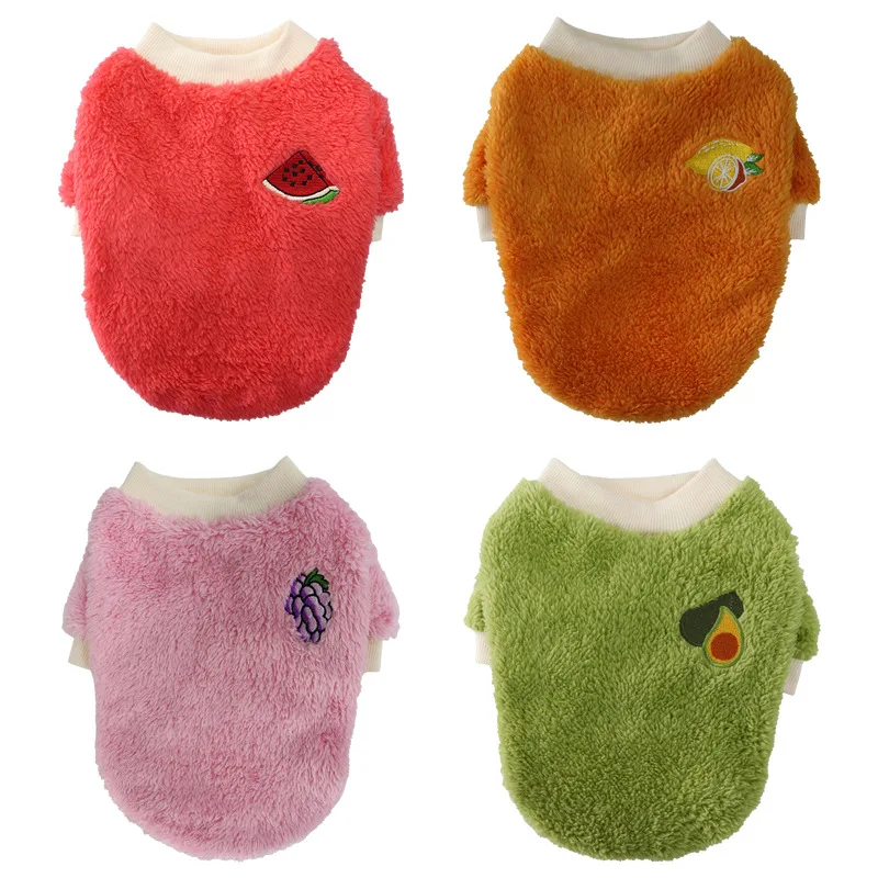 Pet Clothes Autumn and Winter Warm Two-legged Small Dog Cat Flannel Jacket Teddy Hiromi Clothing Wholesale Dog Supplies