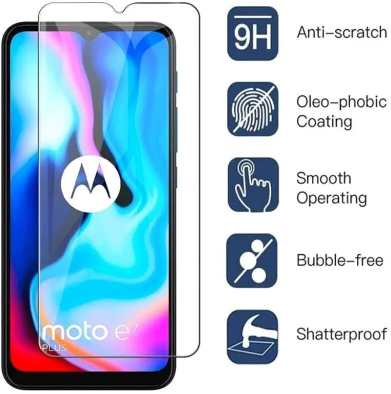 

Tempered Glass Screen Protector Saver for Motorola Moto E4 Plus Z4 Play Z2 Force 9H HD Tempered Glass For Moto G8 Plus G7 Power