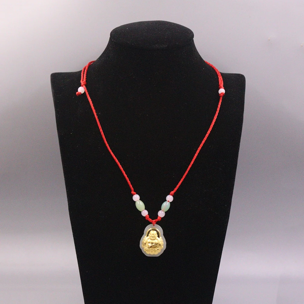 Новый 24-каратное желтое золото фольгированный натуральный нефрит монета Lucky Blessing