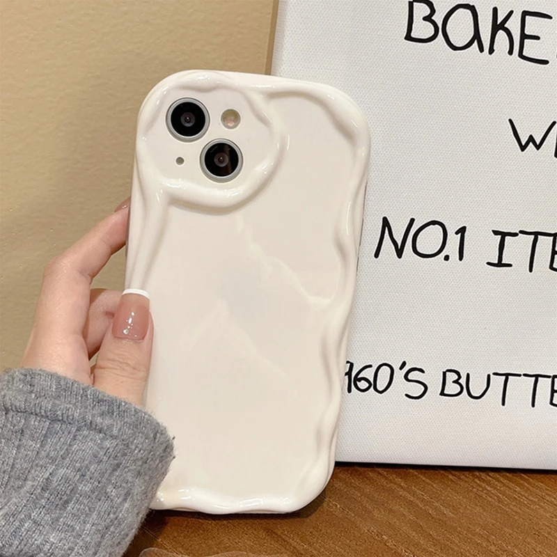 

Wavy edge frame Case For Iphone 14 Case Clear Silicone Cover For Iphone 11 14 12 13 Pro Max X XR XS Max 7 8 14 Plus SE 2020 Capa