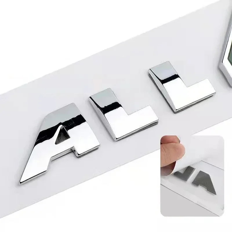 3D ABS логотип все 4 символа буквы наклейка значок на дверь автомобиля для