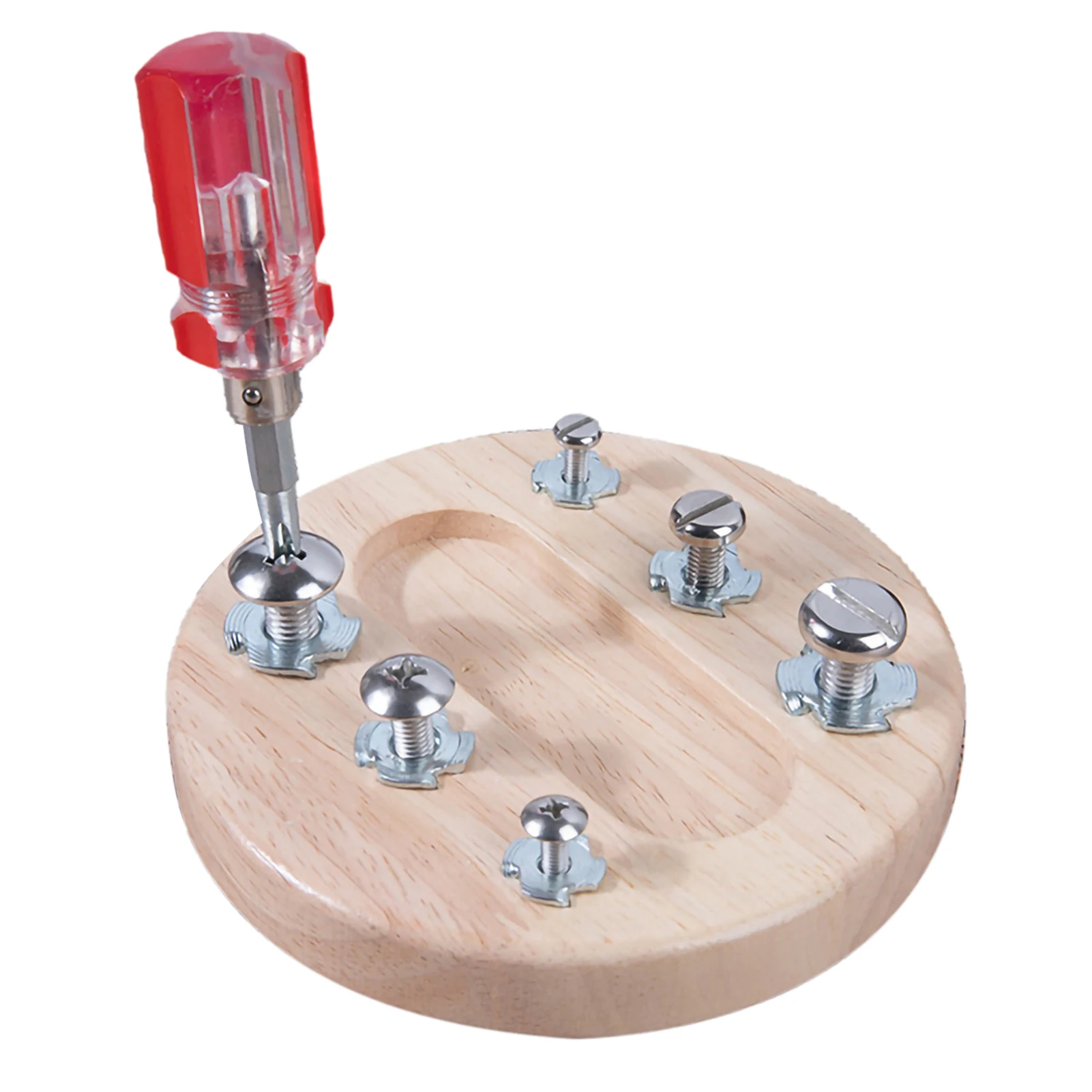 

Kids Montessori Toy Wooden Screwdriver Board Basic Skills Training Birthday Gifts Children Screwdriver Board