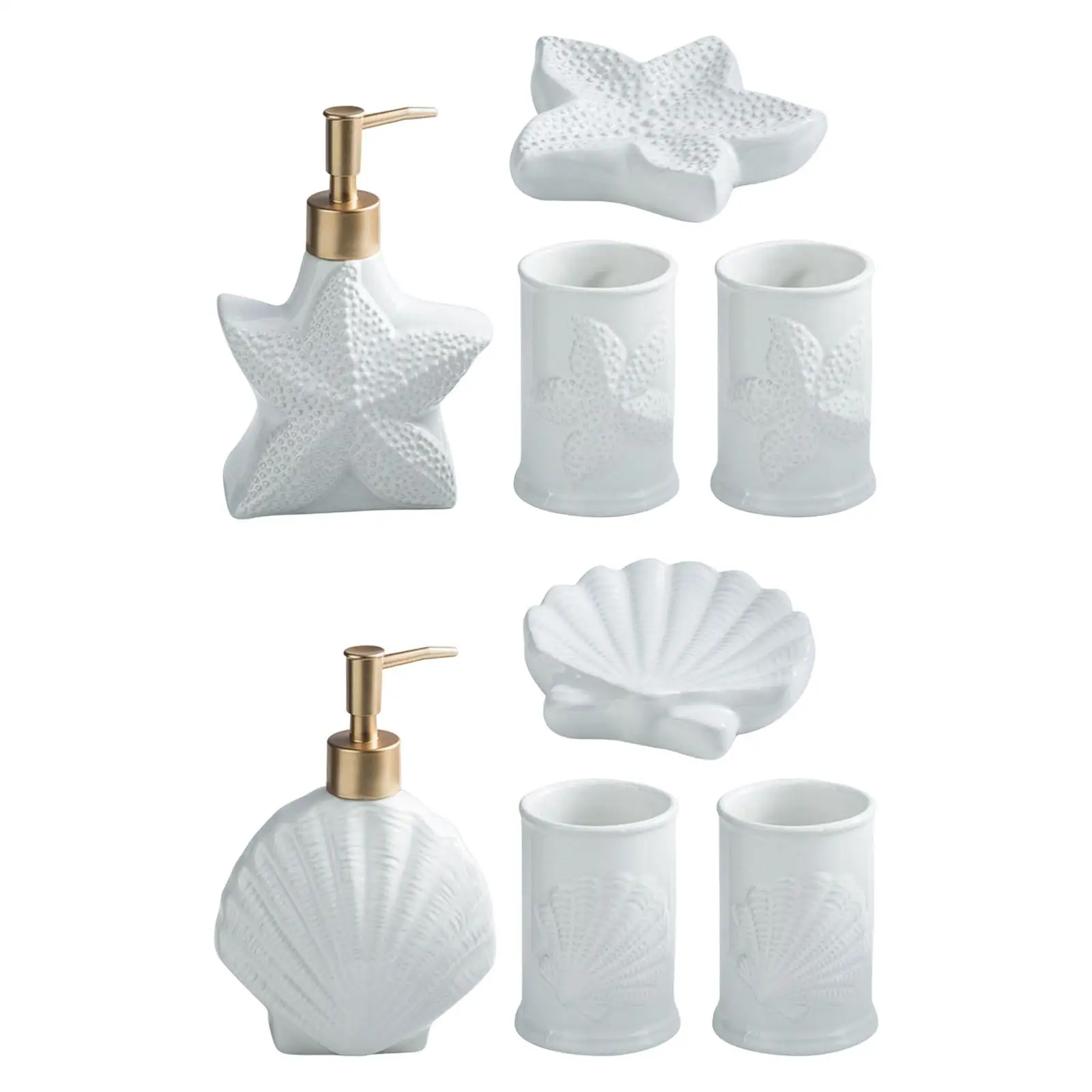 

Набор аксессуаров для ванной комнаты, 4 шт./компл., керамическая чашка для зубных щеток, современный набор для туалетного столика, декоративн...