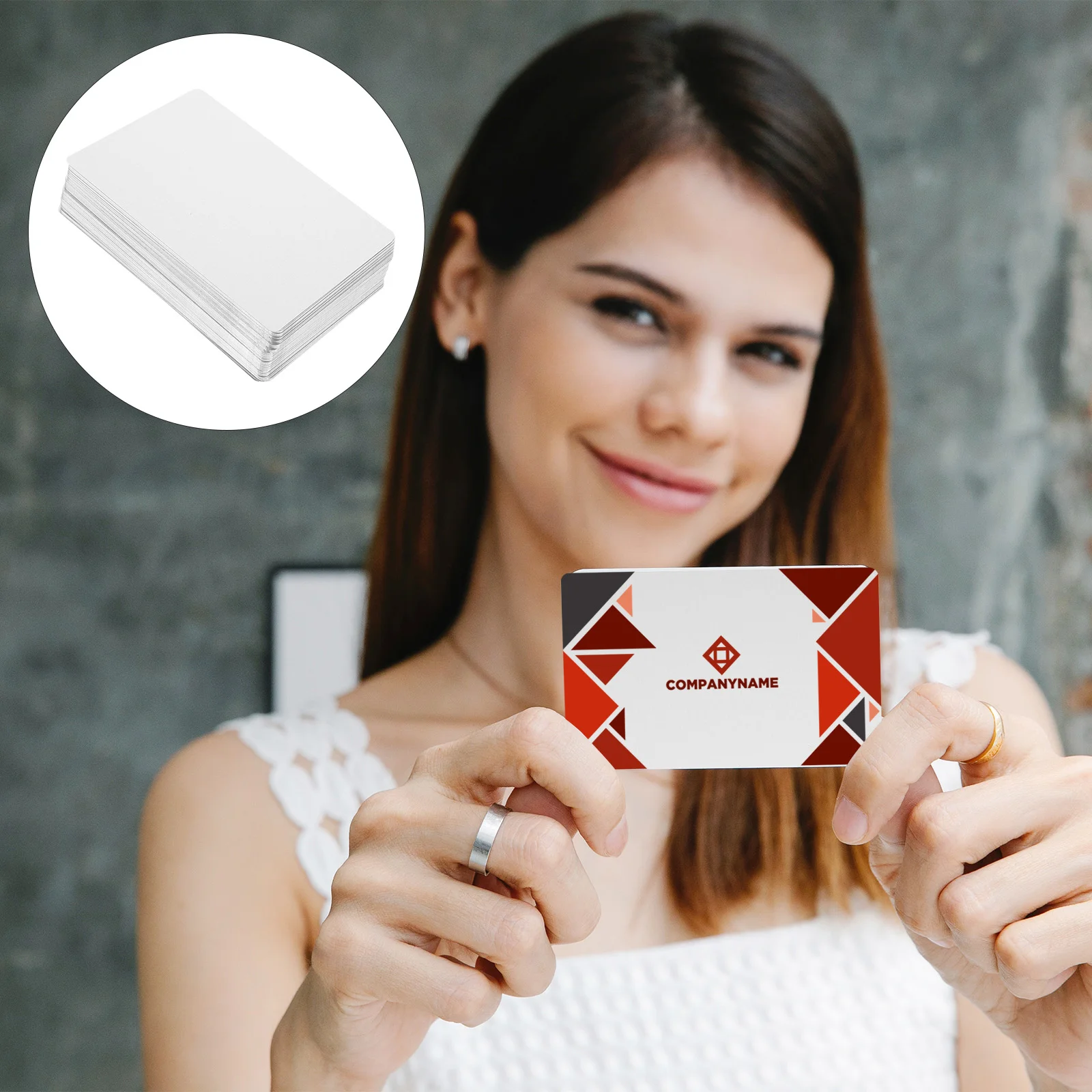 

100 шт., алюминиевые карточки для визиток с возможностью печати