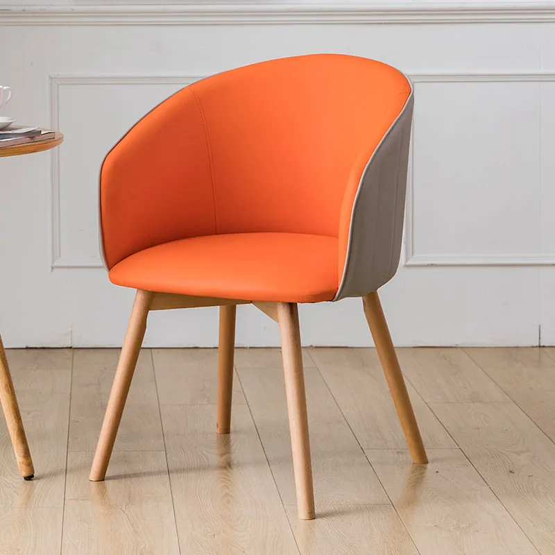 

Modern Living Room Chairs Wooden Legs Armrest Kitchen Restaurant Chairs Office Room Bedroom Meubles De Salon Home Furniture