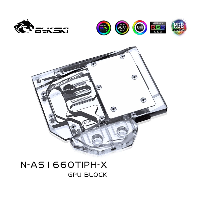 Водяной блок Bykski для игровой видеокарты ASUS Dual/TUF/GTX2060TI/O6G | Компьютеры и офис