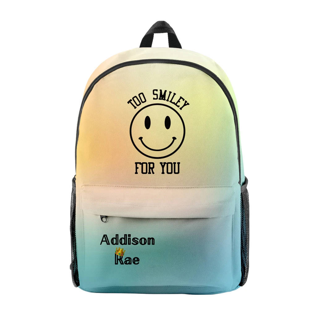 

Cartoon Creative Addison Rae 3D Print Student School Bags Boys Girls Travel Bags Oxford Waterproof Notebook Shoulder Backpacks