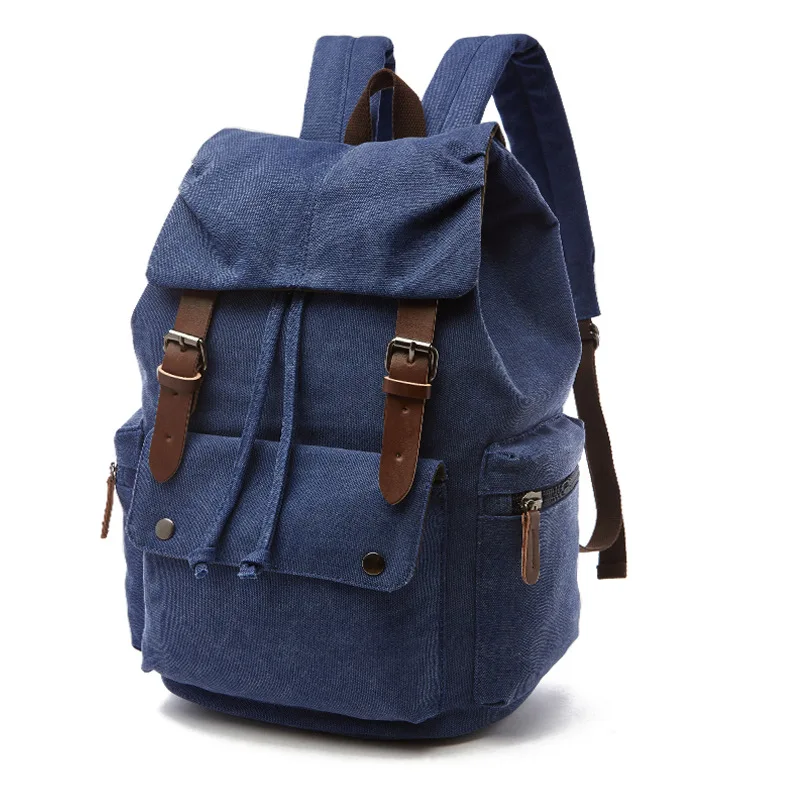 2022 New Fashion Men Backpack Korean Style Canvas Travel Backpacks Usb Charging Backpacks Male Laptop Bags Bookbags Mochilas
