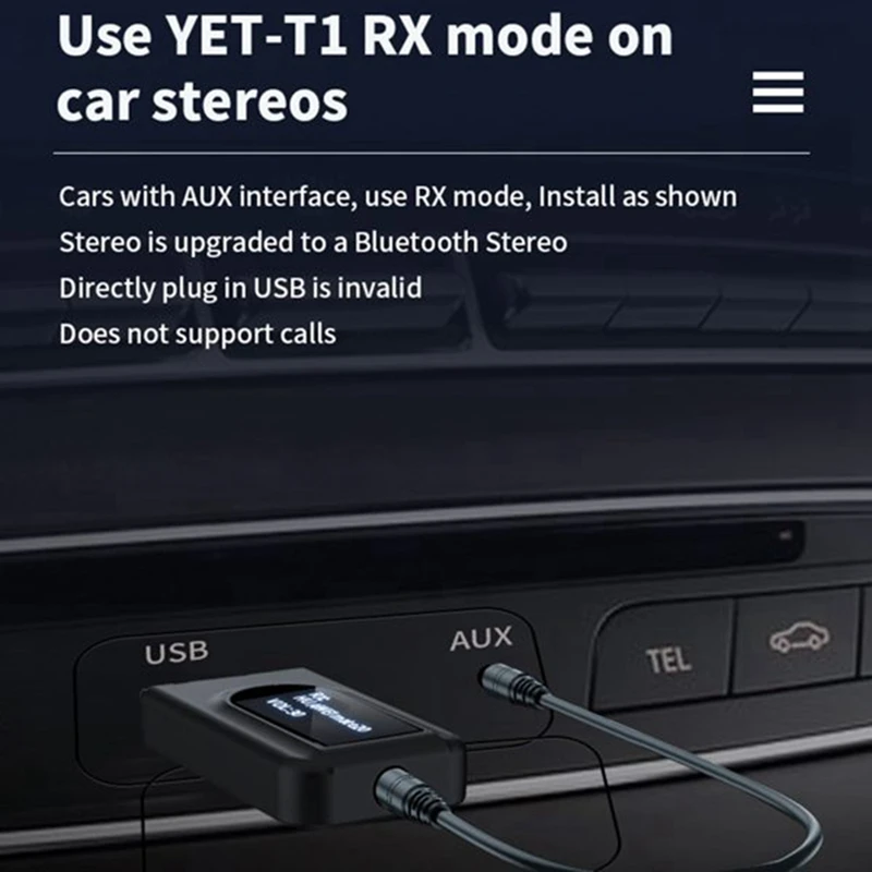 Bluetooth передатчик и приемник беспроводной ЖК-дисплей USB аудио для ТВ ПК автомобиля