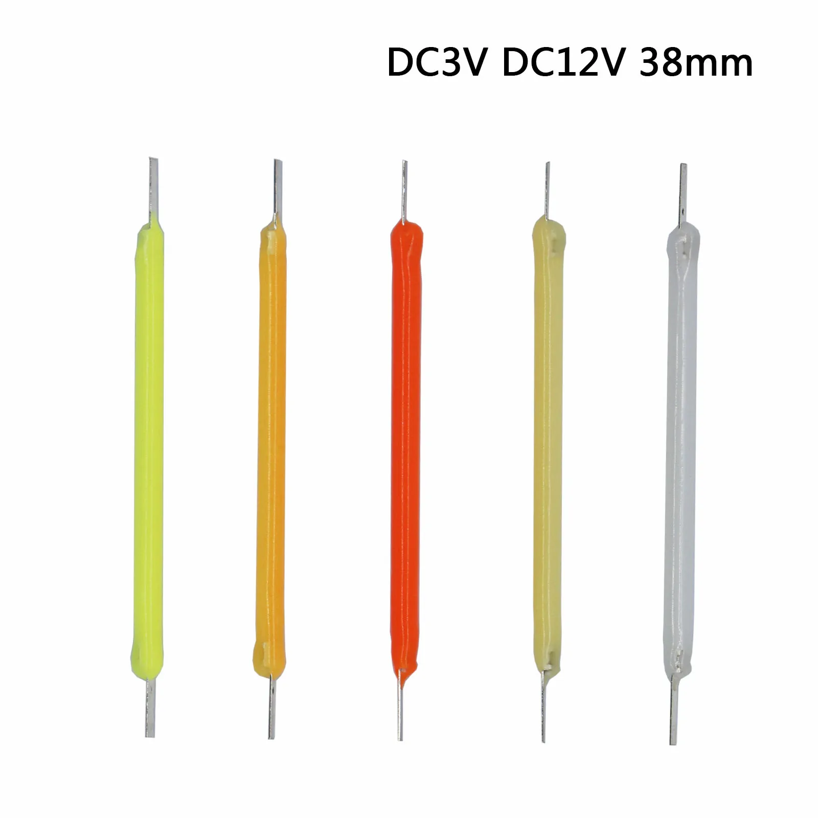 10 шт., детали лампы накаливания, 38 мм, DC3V, DC 12 В