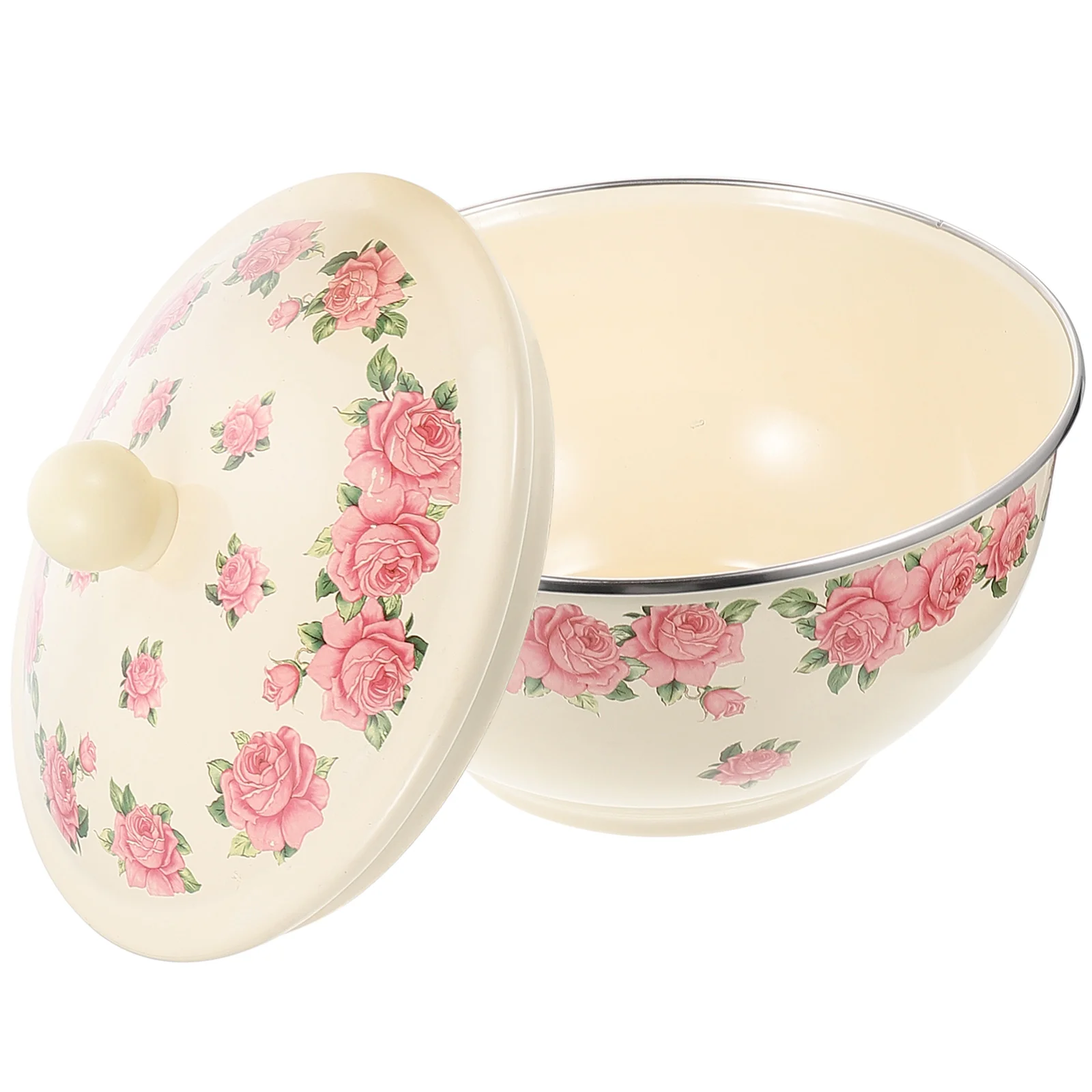 

Bowl Bowls Enamel Soup Serving Salad Rice Basin Ramen Mixing Enamelwarelid Noodlecereal Retro Chinese Vintage Japanese Dish