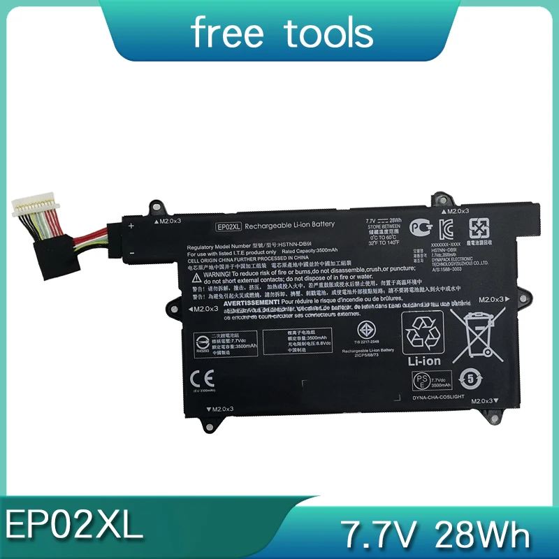 НОВЫЙ аккумулятор для ноутбука EP02XL 7 28 Втч HP EP02028XL HSTNN-DB9I L52447-2C1 L52579-005