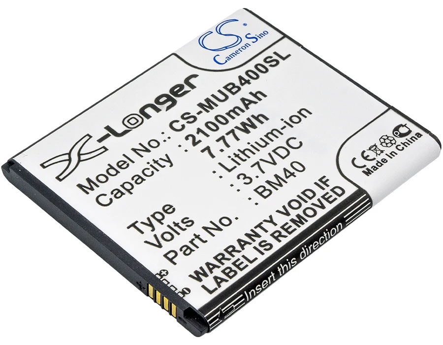 

Аккумулятор премиум-класса для Xiaomi 2A,Hongmi 1s,M2A,M3,M3A,Mi2A,Redmi 1s,Redmi 1s Dual SIM 2100 мАч/Вт/ч