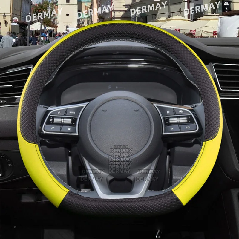 

Для Kia Ceed Sportage Picanto Cerato forte Seltos Stonic Soul Rio K2 K3 чехол рулевого колеса автомобиля аксессуары для автомобиля