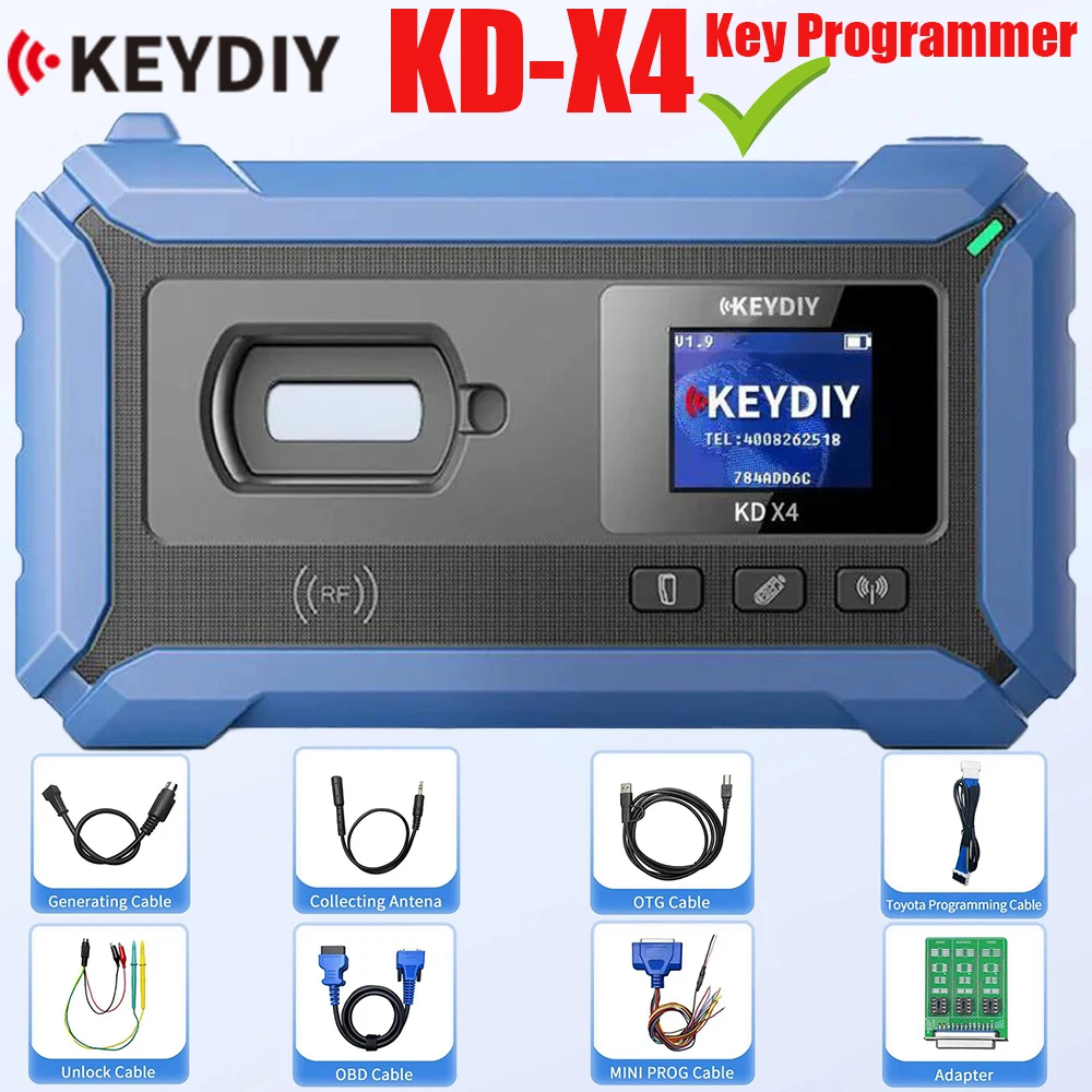 

KEYDIY KD-X4 KDX4 Дистанционный генератор Копирование чипов Программирование Многофункциональный противоугонный подходящий инструмент Обновление KDX2 KDMAX