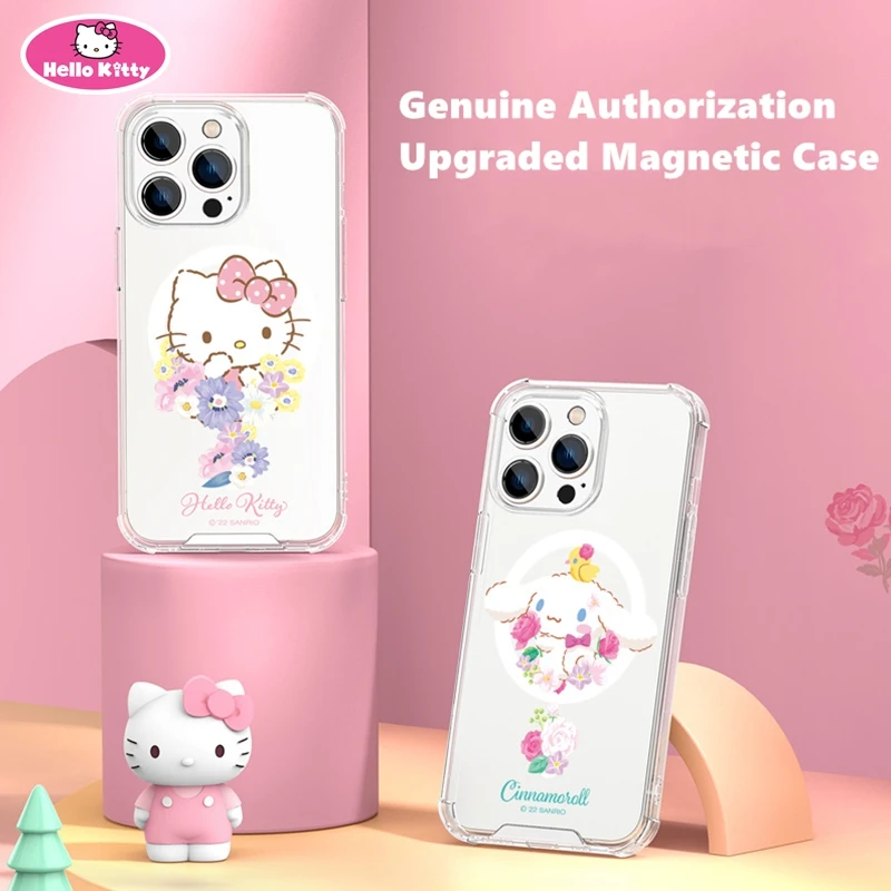 

Магнитный чехол HELLO KITTY для iPhone 13, 12 Pro Max