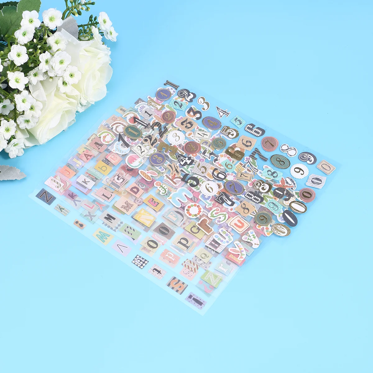 

Stickers Alphabet Scrapbook Decorativenumber Kids Scrapbooking Sticker Craft Colorful Journaling Gemstone Sticky Abc Letter