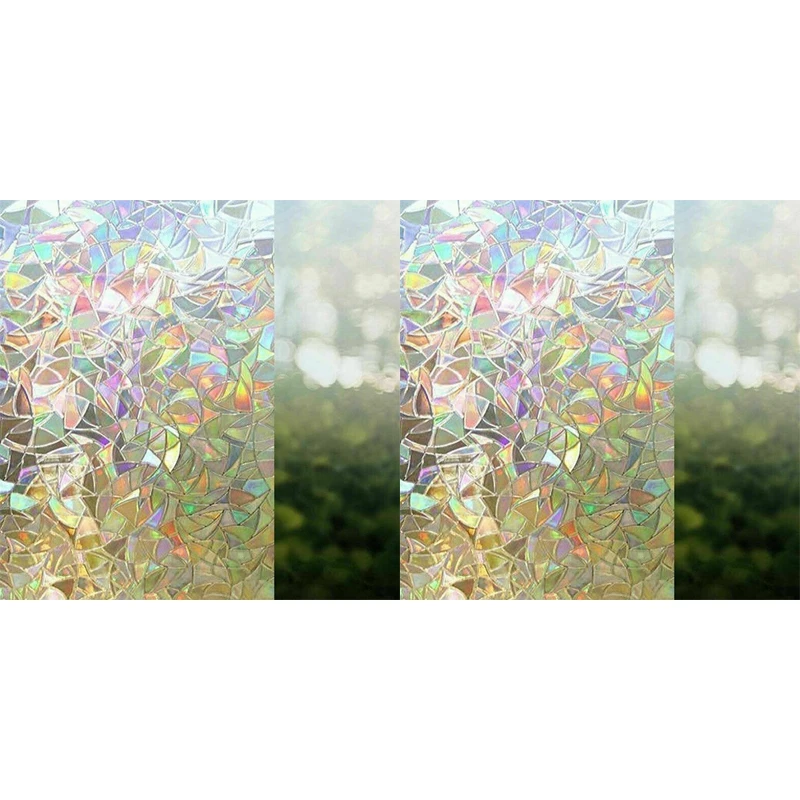 

2x 3D оконная пленка Радуга Φ конфиденциальность статическая Наклейка на стекло