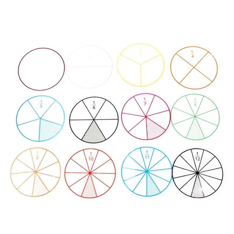 

Math Counting Toy Calculating Learning Fraction Circle Unit Tangram Puzzle Toy Baby Learning Activity Toy Primary Supply