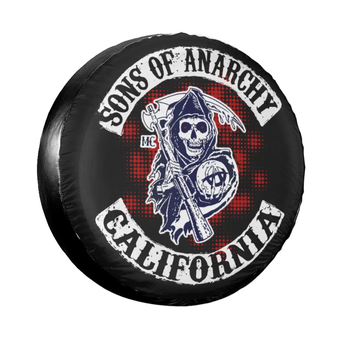 

Custom Sons Of Anarchy TV Show Spare Tire Cover for Jeep Pajero Jax Teller Crime Car Wheel Protectors 14" 15" 16" 17" Inch