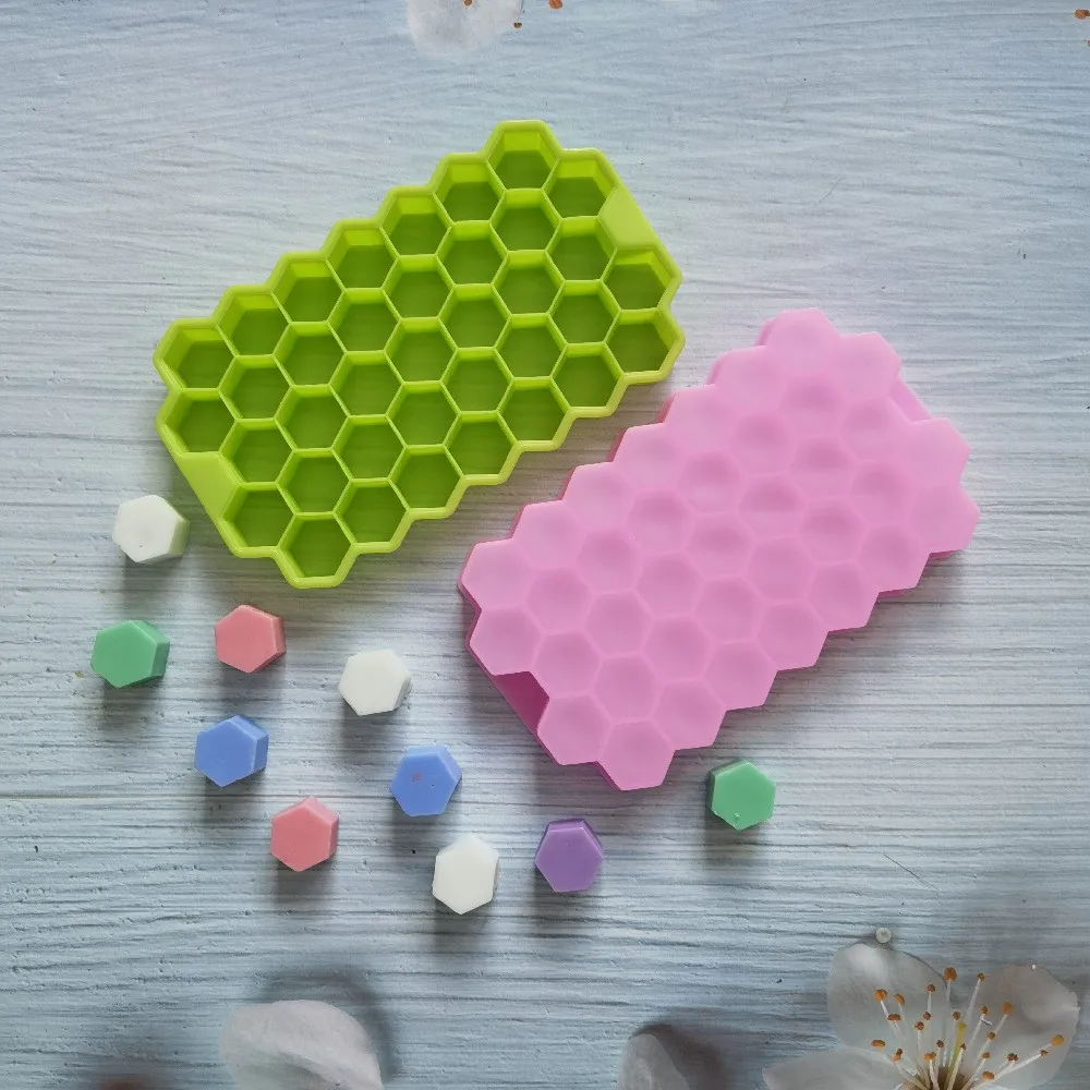 

37 Cavity Honeycomb Ice Cube Trays Reusable Silicone Ice Cube Mold Free Ice Maker DIY Creative Small Ice Cube Mold