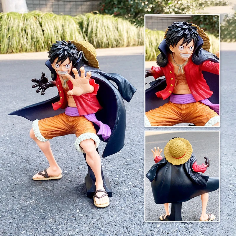 

20cm One Piece Monkey D Luffy Figure Ghost Island Battle Suit Wano Country Koa Art King Anime Action Pvc Model Kids Gift Toys