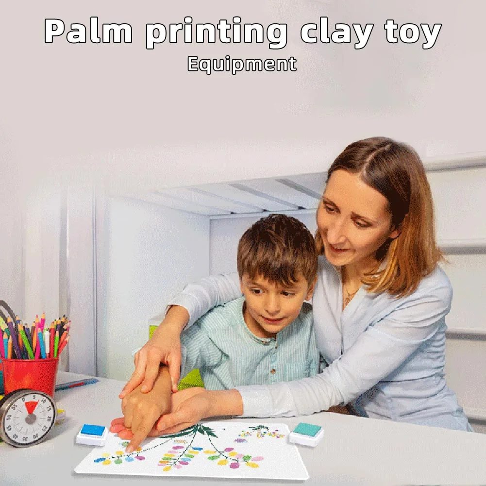 

Toddler Finger Painting Kit DIY Palm Drawing Graffitis Supplies For Kids