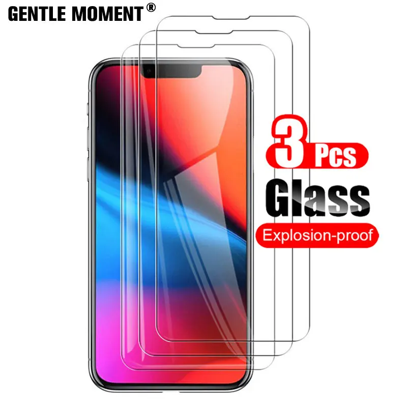 

Yoovos Tempered Glass for IPhone 14 13 12 Mini 11 Pro Max Xs Max Screen Protector for IPhone X XR 6S 7 8 Plus Protective Glass