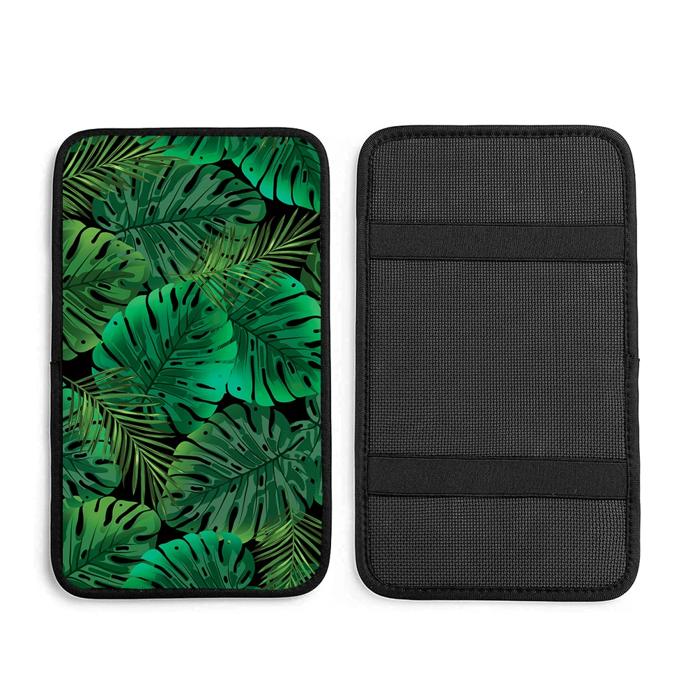 

Jungle leaf center console cover armrest cover universal jungle leaf armrest pad center console seat box cover