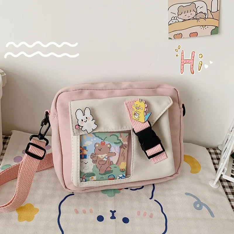 

2023 New Lovely Small Bag Women Nylon Bag Girls Crossbody Bags Women Bolsa Feminina Shoulder Bag Mobile Phone Bag Mini Bags Sac