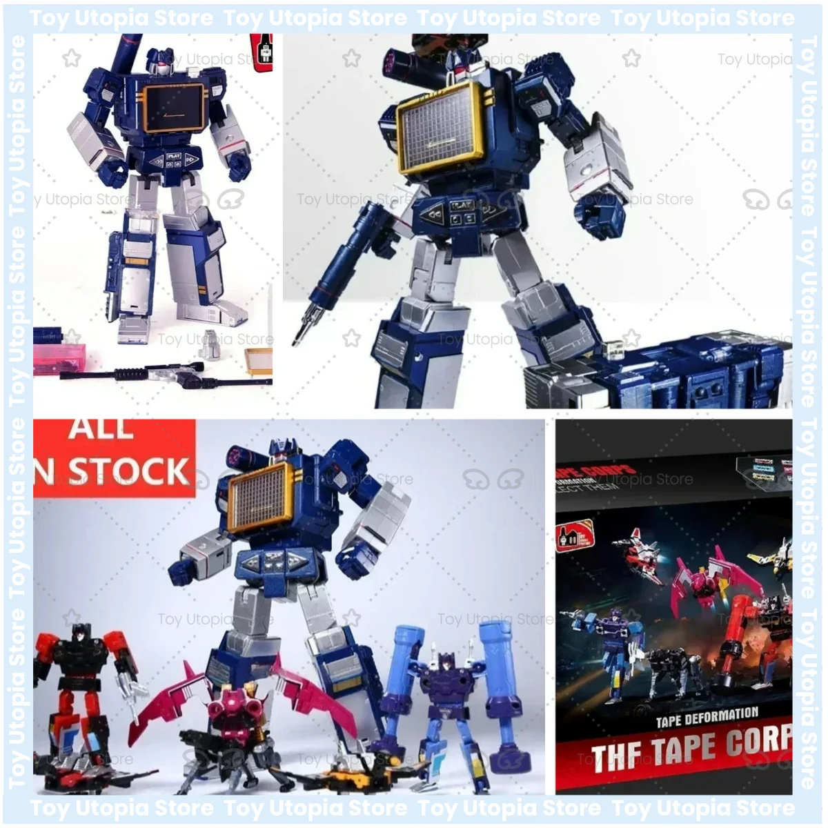 Фото Игрушки-трансформеры G1 THF THF-01J Soundwave THF Tape Corps THF01J THF01-J, Walkman-кассетница, шедевр KO MP13 №1