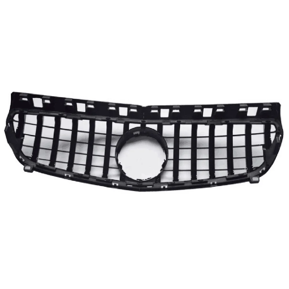 Черный Автомобильный передний бампер верхняя сетка гриль GTR спортивный стиль