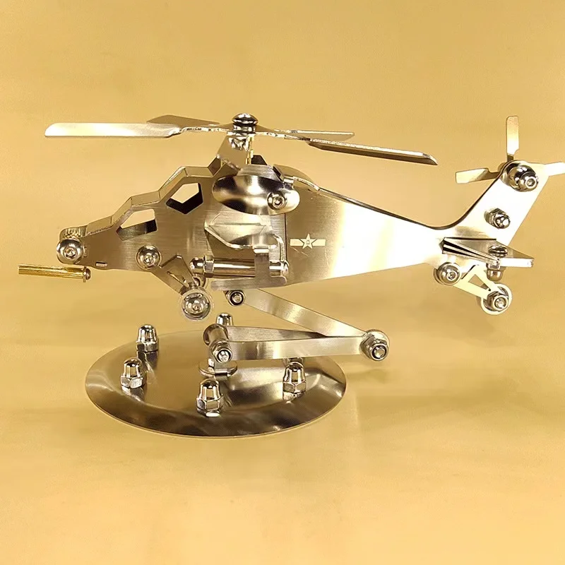 

New High-end Toys Metal Big SMG Stainless steel helicopter model Creative Crafts Decoration
