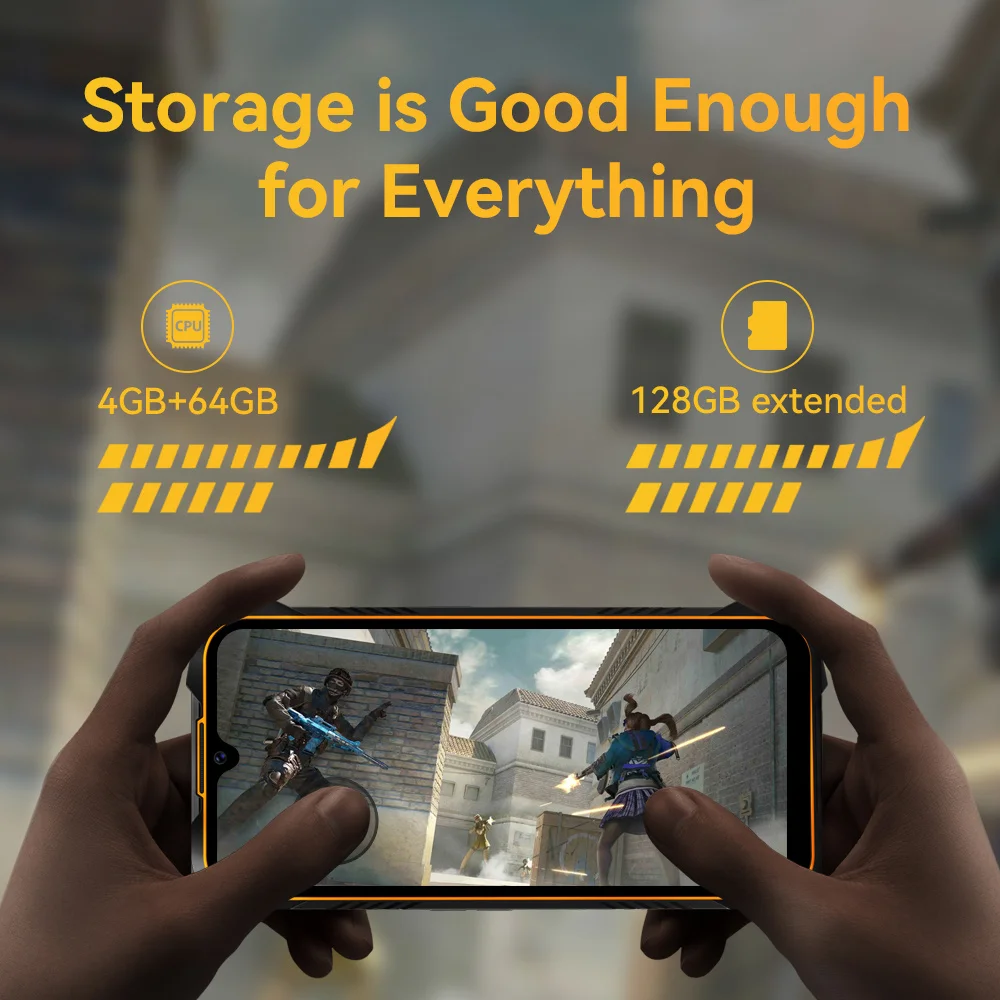 Cubot KingKong 6 Waterproof Rugged Smartphones 4GB RAM 64GB ROM (128GB Extended) 5000mAh Battery NFC 4G Dual SIM Android Phones