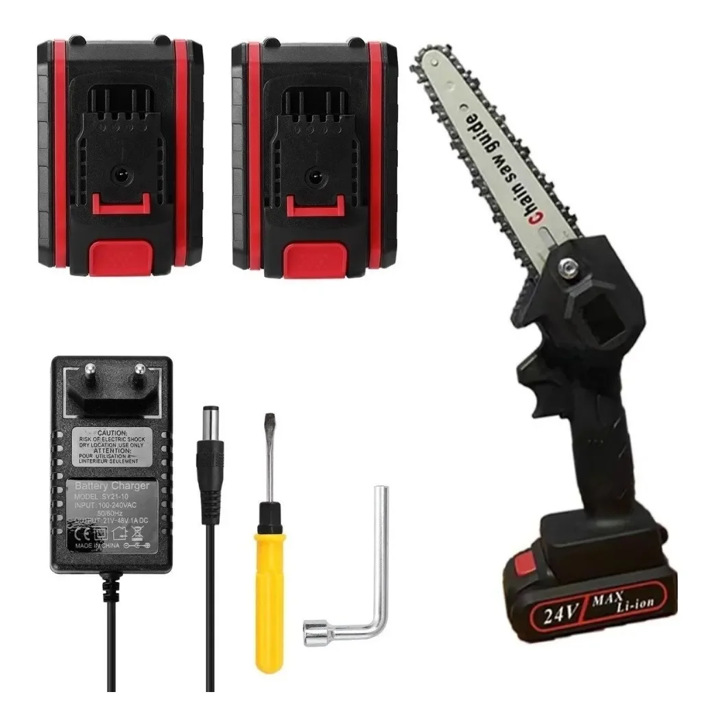 

Mini Motosierra Inalmbrica Poda 6 Pulgadas + 2 Baterias